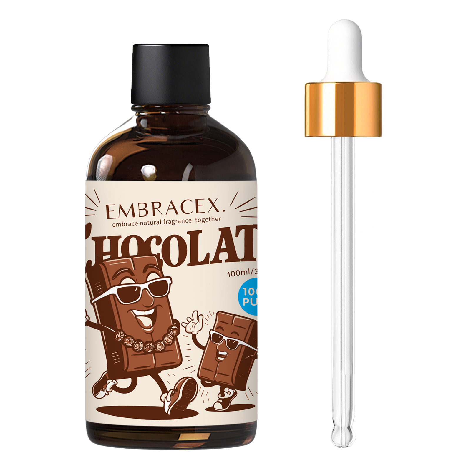 Candle Making Supplies Fragrance Oils - Óleo essencial de chocolate 100ml para