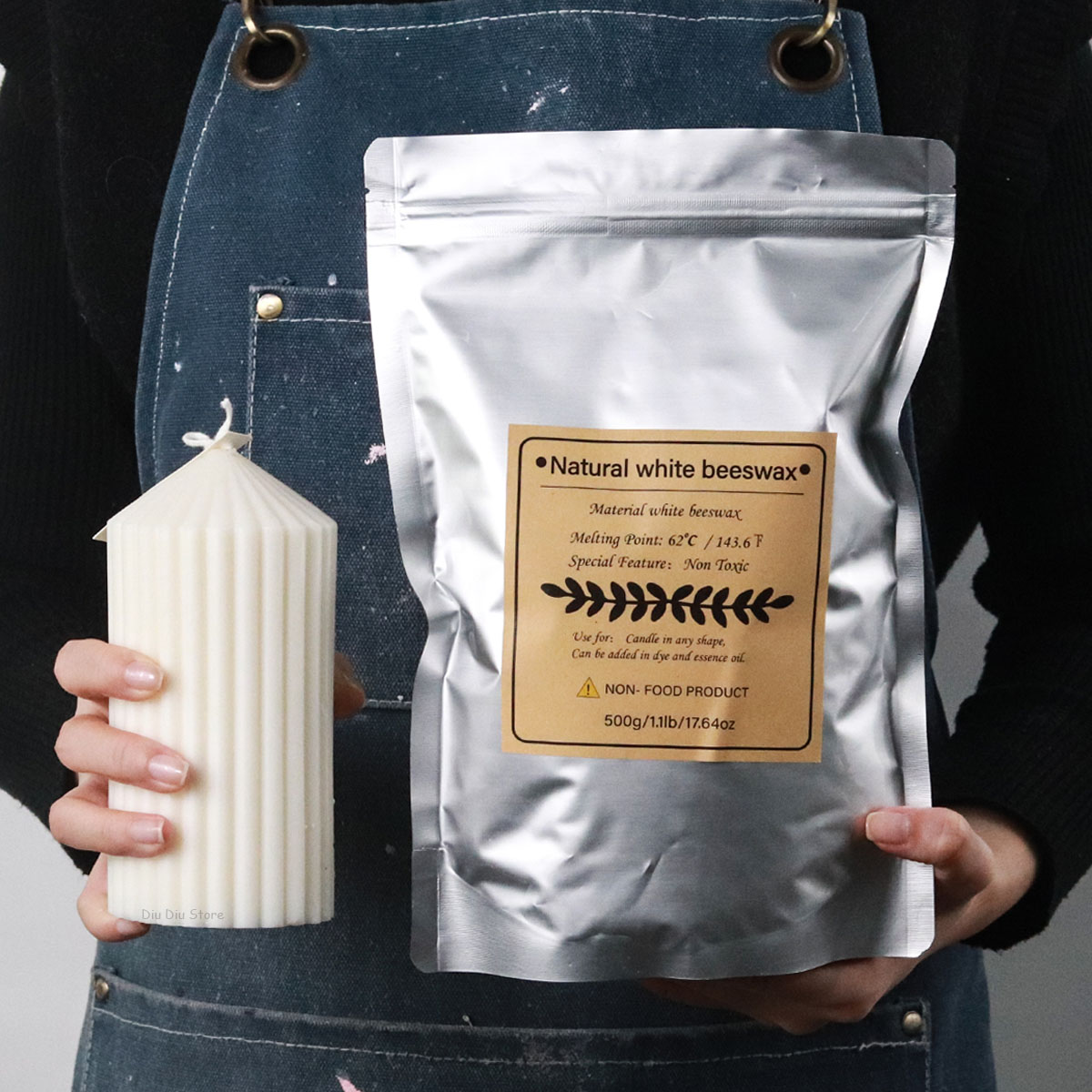 Cera de abelha branca pura nat - Candle Supplies Beeswax avaliação e preço