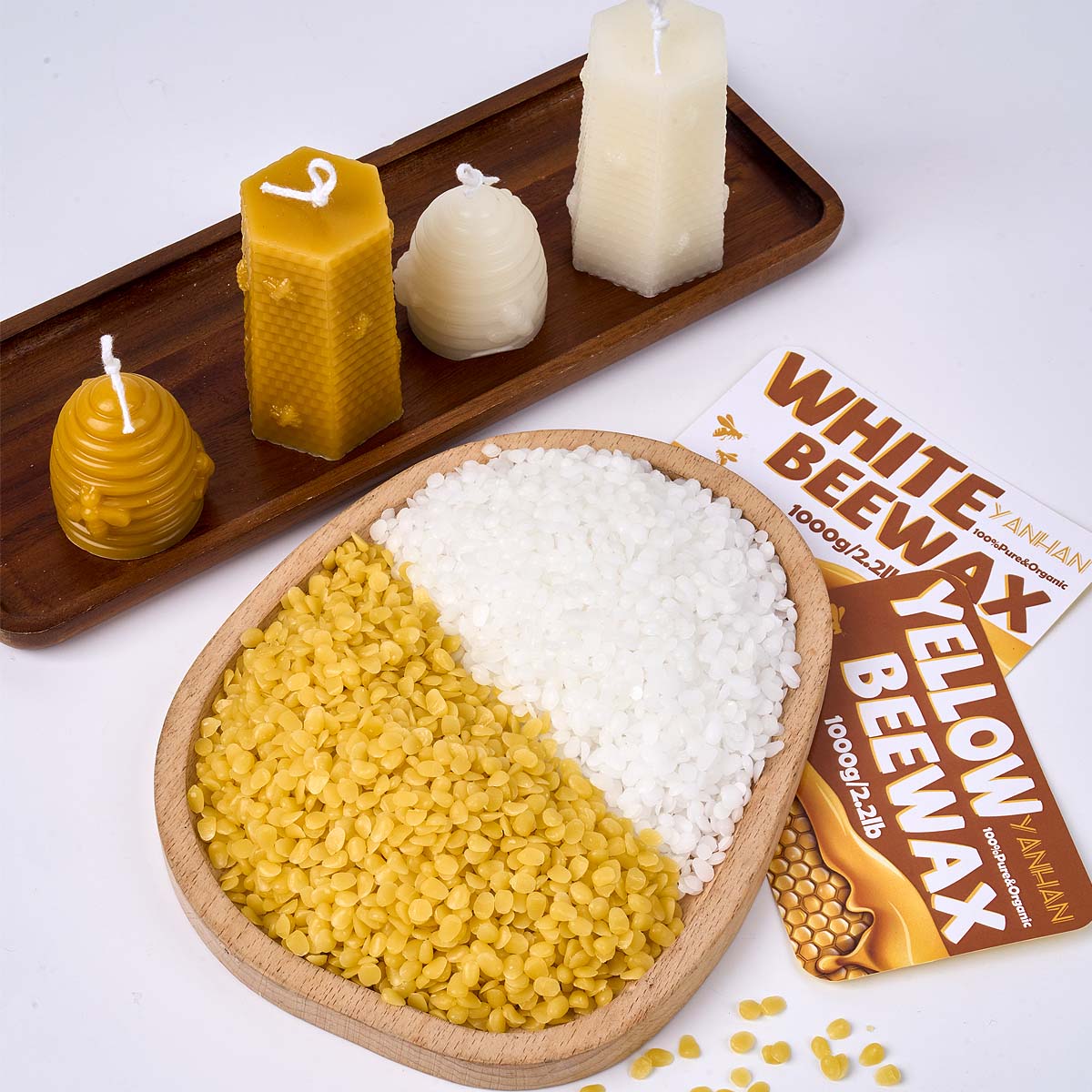 1000g puro natural granular br - Candle Supplies Beeswax avaliação e preço